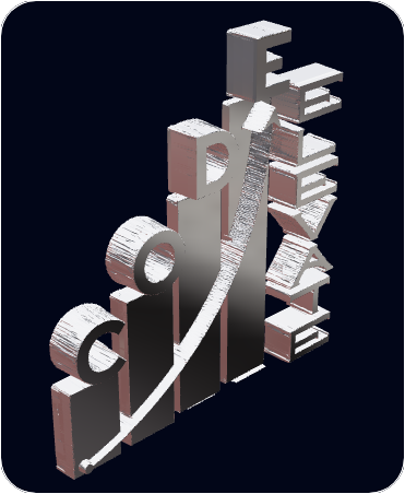 Custom 3D Logo View 1