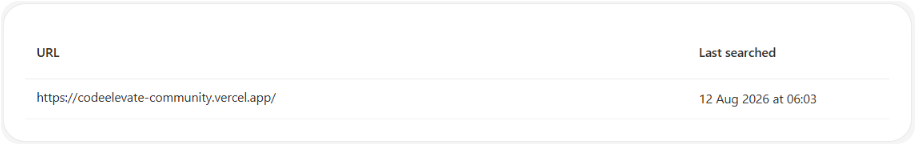 Bing URL Inspection